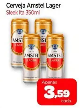 Nordestão Cerveja Amstel Lager Sleek Ita oferta