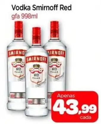 Nordestão Vodka Smirnoff Red gfa oferta