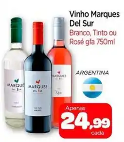 Nordestão Vinho Marques Del Sur oferta