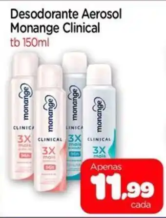 Nordestão Desodorante Aerosol Monange Clinical tb oferta