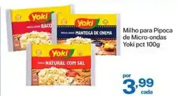 Nordestão Milho para Pipoca de Micro-ondas Yoki pct oferta