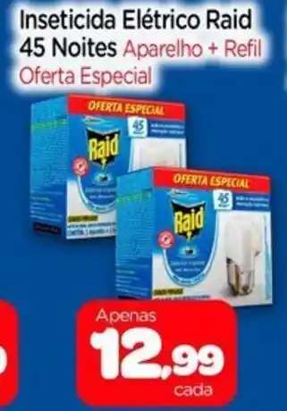 Nordestão Inseticida Elétrico Raid 45 Noites oferta