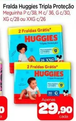 Nordestão Fralda Huggies Tripla Proteção oferta