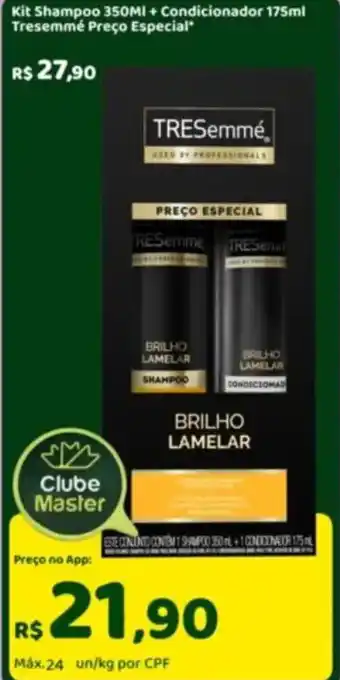 Master Supermercados Kit Shampoo + Condicionador  Tresemme Preço Especial* oferta