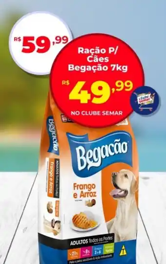 Semar Supermercado Ração P/ Cães Begação oferta