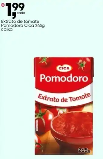 Frangolândia Extrato de tomate Pomodoro Cica caixa oferta