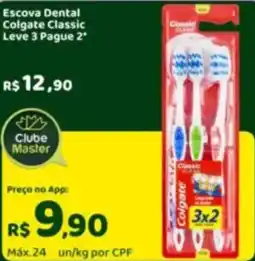 Master Supermercados Escova Dental Colgate Classic oferta