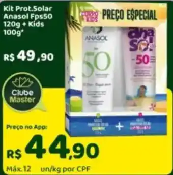 Master Supermercados Kit Prot.Solar Anasol Fps50 +Kids oferta