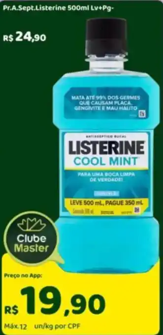 Master Supermercados Pr.A.Sept.Listerine oferta