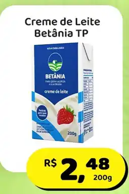 Mineirão Atacarejo Creme de Leite Betânia TP oferta