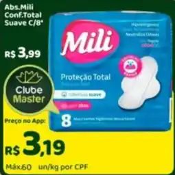 Master Supermercados Abs.Mili Conf.Total Suave C/8 oferta