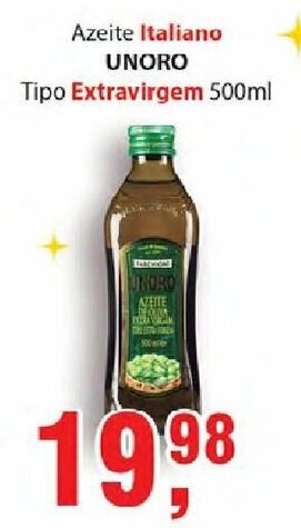 Supermercados Mundial Azeite Italiano Unoro tipo Extravirgem 500ml oferta