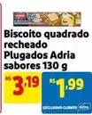 Mercado Extra Adria - biscoito quadrado recheado plugados sabores oferta