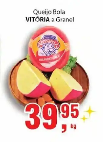 Supermercados Mundial Queijo Bola Vitoria a granel 1kg oferta