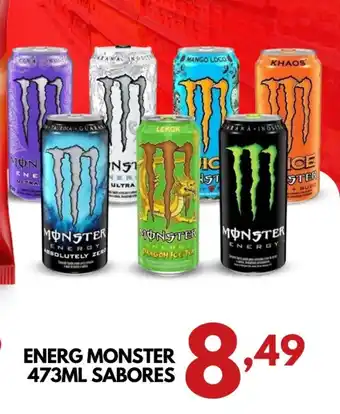 Rede Plus Supermercados Energ monster  sabores oferta