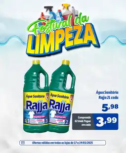 Supermercados Big Compra Agua Sanitária Rajja cada oferta