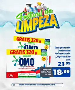 Supermercados Big Compra Detergente em Pó Omo Lavagem Perfeita Cartucho oferta