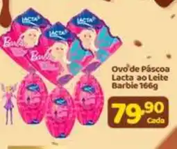 X Supermercados Ovo de Páscoa Lacta ao Leite Barbie oferta