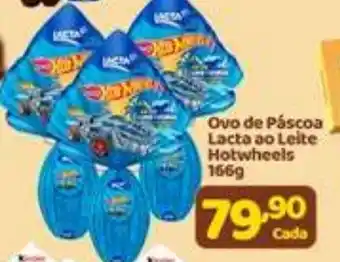 X Supermercados Ovo de Páscoa Lacta ao Leite Hotwheels oferta