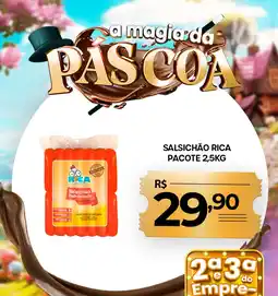 Royal Supermercados Salsichão rica pacote oferta