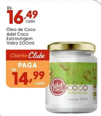 Supper Rissul Óleo de Coco Adel Coco Extravirgem Vidro oferta