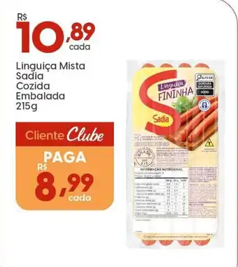 Supper Rissul Linguiça Mista Sadia Cozida Embalada oferta