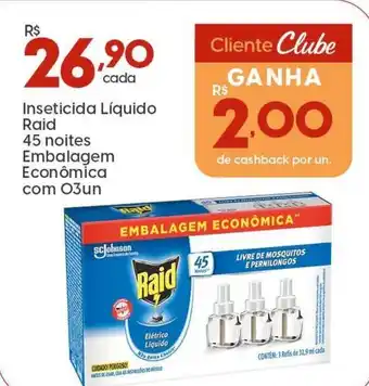 Supper Rissul Inseticida Líquido Raid 45 noites Embalagem Econômica oferta