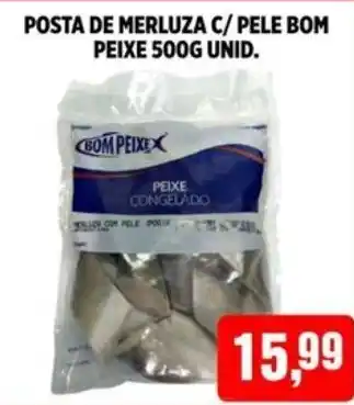 CoopBom Posta de merluza c/ pele bom peixe unid. oferta