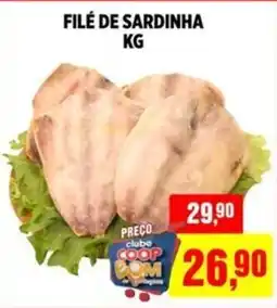 CoopBom Filé de sardinha oferta