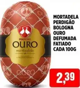 CoopBom Mortadela perdigão bologna ouro defumada fatiado cada oferta