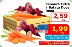 Mialich Supermercados Cenoura Extra / Batata Doce Roxa oferta