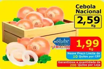 Mialich Supermercados Cebola Nacional oferta