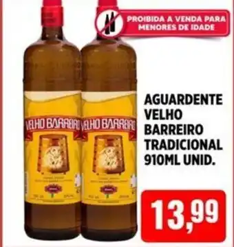 CoopBom Aguardente velho barreiro tradicional unid. oferta