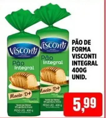 CoopBom Pão de forma visconti integral oferta