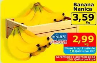 Mialich Supermercados Banana Nanica oferta