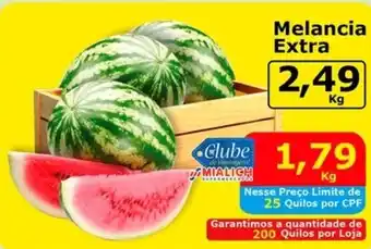 Mialich Supermercados Melancia Extra oferta