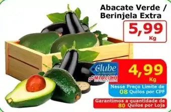 Mialich Supermercados Abacate Verde / Berinjela Extra oferta