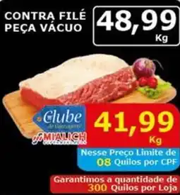 Mialich Supermercados Contra filé peça vacuo oferta