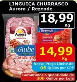 Mialich Supermercados Linguiça churrasco aurora / rezende oferta