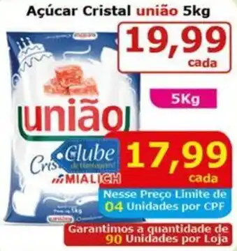 Mialich Supermercados Açúcar Cristal união oferta