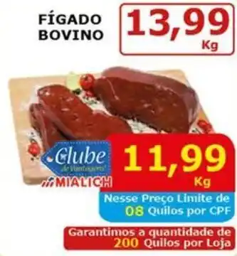 Mialich Supermercados Fígado bovino oferta