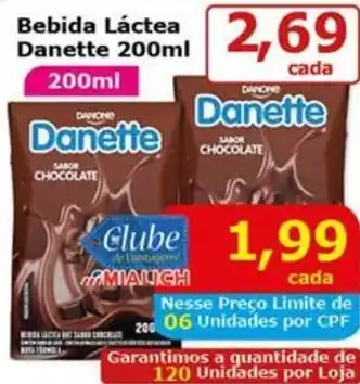 Mialich Supermercados Bebida Láctea Danette oferta