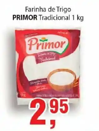 Supermercados Mundial Farinha de Trigo Primor tradiconal 1kg oferta