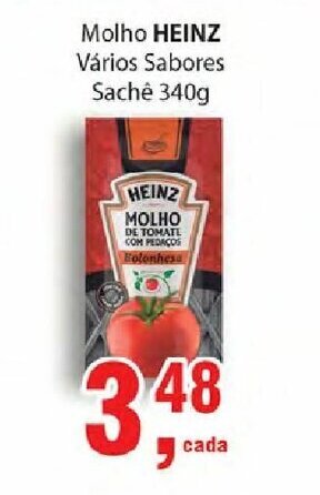 Supermercados Mundial Molho Heinz 340g oferta