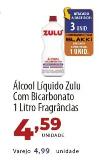 Akki Atacadista Álcool Líquido Zulu Com Bicarbonato Fragrâncias oferta