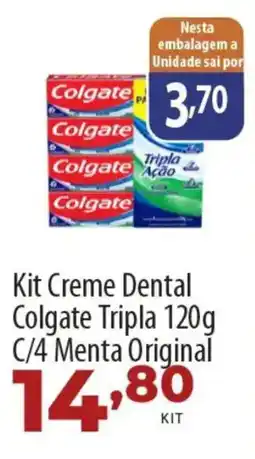 Akki Atacadista Kit Creme Dental Colgate Tripla  C/4 Menta Original oferta