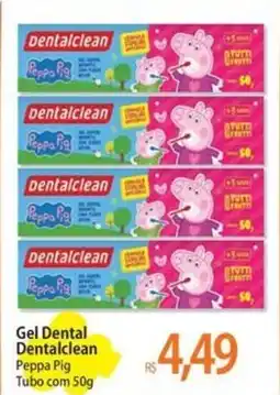 Atacadão Gel Dental Dentalclean Peppa Pig Tubo oferta