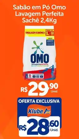 Atakarejo Sabão em Pó Omo Lavagem Perfeita Sachê oferta