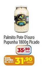 Akki Atacadista Palmito Pote D'ouro Pupunha Picado oferta