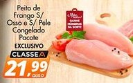 Delta Supermercados Peito de Frango S/ Osso e S/ Pele Congelado Pacote oferta